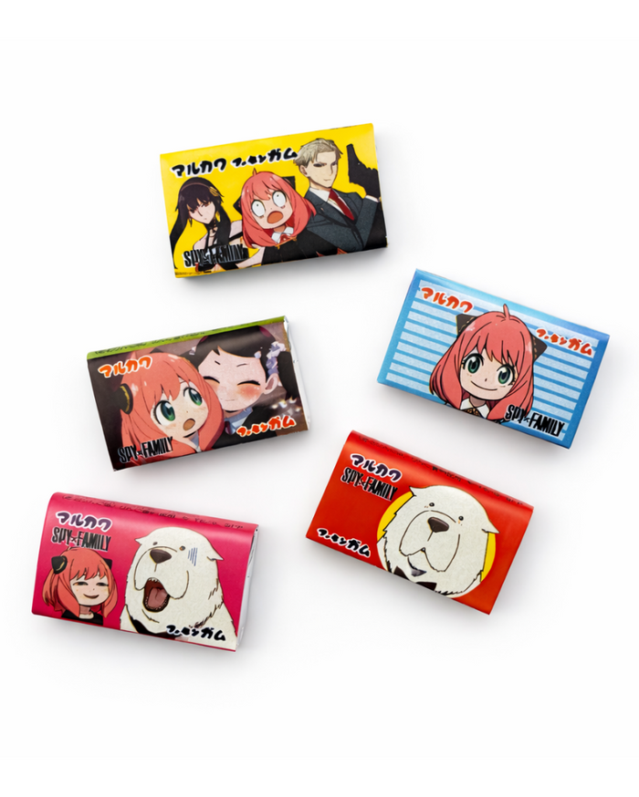 Spy x Family anime gum green apple Japanese candy Anya Forger packaging gum set Japan