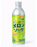 Japanese melon soda drink Sangaria 500ml green melon flavored soft drink Japan packaging