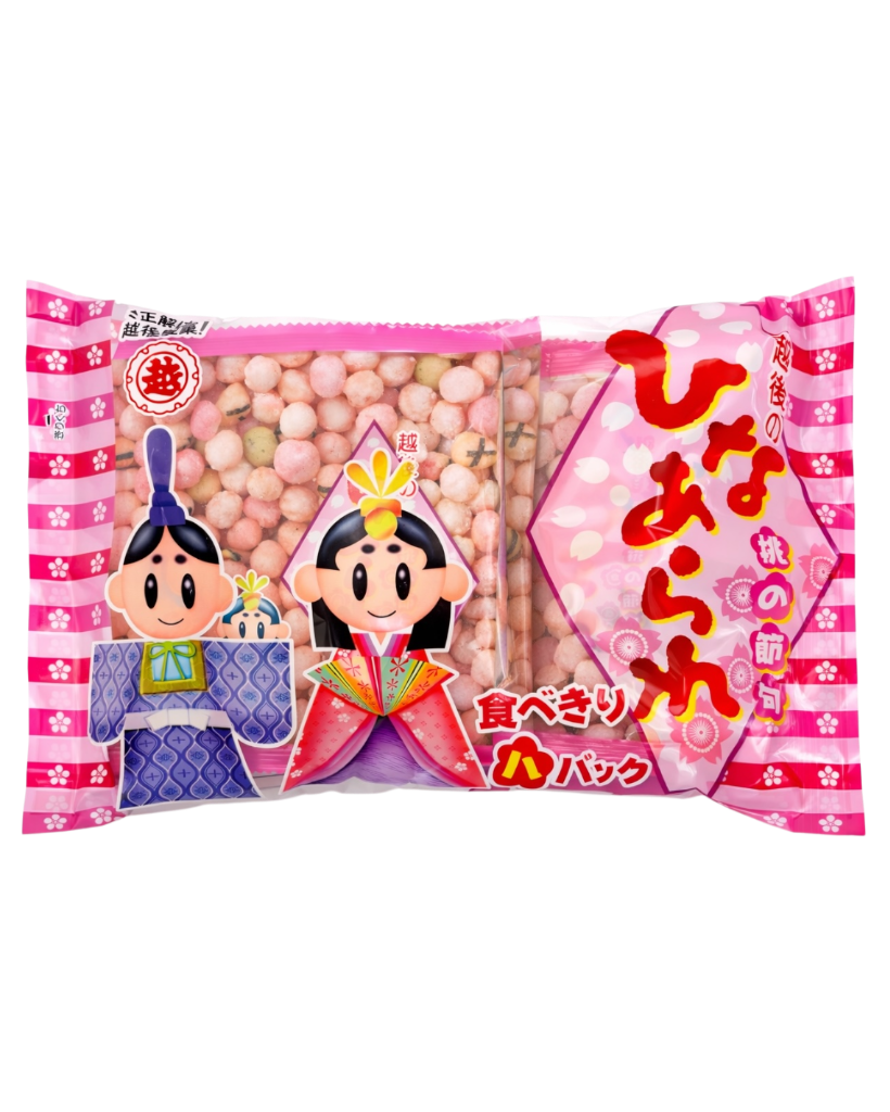 Japanese Echigo Hinamatsuri arare rice crackers festival snack colorful rice cracker mix packaging
