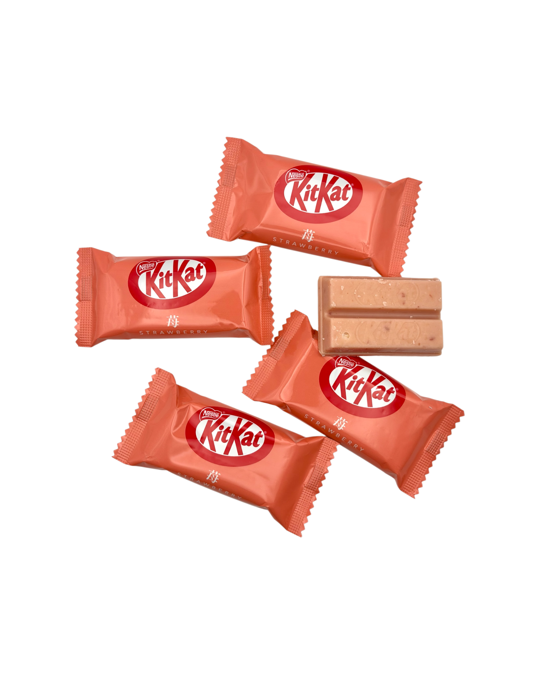 Japanese Strawberry KitKat individual pieces mini bars from Japan